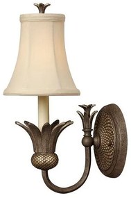 Απλίκα Φωτιστικό Τοίχου 1xE14 Plantation Elstead Lighting HK-PLANT1-PZ Μπρονζέ