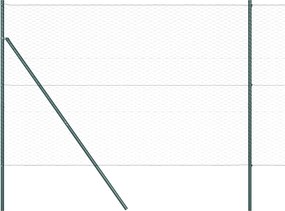 vidaXL Στύλος Περιφράξεων Πράσινο 100 x 1,5 m (36 mm πλέγμα)