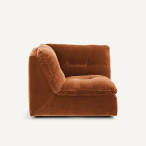 Γωνιακή πολυθρόνα σύνθεσης, βελούδο, Giuliano