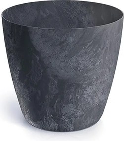 Γλάστρα - κασπώ Beton effect ανθρακί Y14,5xΦ15,8εκ.