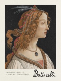 Εκτύπωση έργου τέχνης Simonetta Vespucci - Sandro Botticelli, (30 x 40 cm)
