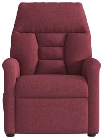 vidaXL Πολυθρόνα Ανακλινόμενη Ηλεκτρική Μπορντό Υφασμάτινη