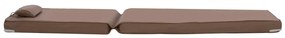 Μαξιλάρι ξαπλώστρας textilene 600gr/m2 2x1 Sifnos moka 194x70x11εκ.