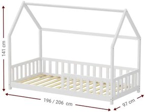 Κρεβάτι παιδικό Davie-Leuko-90x200