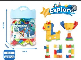 Σετ κατασκευών DIY με τουβλάκια - 320pcs - 8645 - 917515