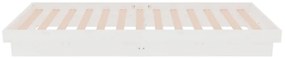 vidaXL Πλαίσιο Κρεβατιού Λευκό 75x190 εκ. Μασίφ Ξύλο Small Single