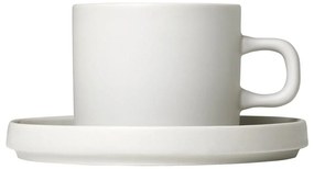 Φλυτζάνια Καφέ Με Πιατάκι Pilar 63907 (Σετ 2τμχ) 200 ml Moonbeam Blomus Ceramic