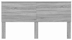 vidaXL Κεφαλάρι Γκρίζο Σονομα 180 cm Επεξεργασμένο ξύλο