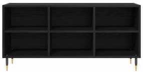 vidaXL Ντουλάπι TV Μαύρη Οξυά 103,5 x 30 x 50 εκ Επεξεργασμένο ξύλο