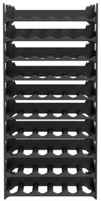vidaXL Ραφιέρα Κρασιών Στοιβαζόμενη για 60 Μπουκάλια από Πολυπρ/λένιο