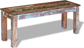 vidaXL Πάγκος 110 x 35 x 45 εκ. από Μασίφ Ανακυκλωμένο Ξύλο