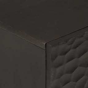 vidaXL Βοηθητικό Ντουλάπι Μαύρο 40 x 33 x 75 εκ. από Μασίφ Ξύλο Μάνγκο