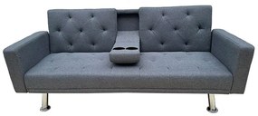 Καναπές - Κρεβάτι Rest Με Μπράτσα 40.0158 178x88cm Grey