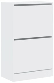 vidaXL Παπουτσοθήκη Λευκή 60x34x96,5 εκ. από Επεξεργασμένο Ξύλο