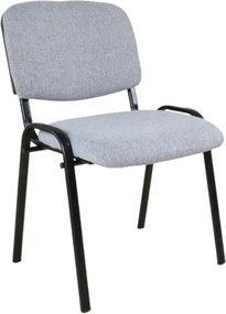 Καρέκλα γραφείου επισκέπτη Nextdeco γκρι χρώμα Υ83,5x55x41