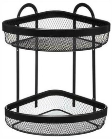 Γωνιακή Επιτοίχια Ραφιέρα 5Five Μεταλλική, με 2 Ράφια και διαστάσεις 23x23x33.5cm