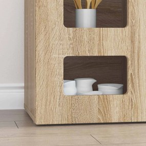 vidaXL Πλαϊνό γραφείο ELST Δρύς Sonoma 100 x 35 x 59 εκ