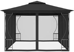 vidaXL Κιόσκι με Δίχτυα Ανθρακί 300 x 400 x 265 εκ.