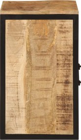 vidaXL Ντουλάπι Μπάνιου 40 x 30 x 50 εκ. Μασίφ Ξύλο Μάνγκο και Σίδηρος