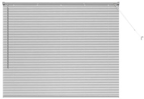 vidaXL Ρολό Παραθύρου με κουρτίνες Ασημί 80 x 130 εκ Αλουμίνιο