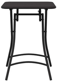 vidaXL Αναδιπλούμενο Τραπέζι Κήπου - Ανθρακί - 55x55x73 εκ. - Χάλυβας
