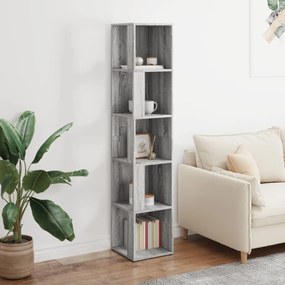 vidaXL Γωνιακά ράφια 33 x 33 x 165 cm Engineered wood Γκρι Sonoma