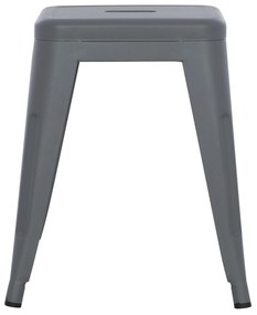 ΣΚΑΜΠΟ ΜΕΤΑΛΛΙΚΟ MELITA HM0096.50 ΣΕ ΓΚΡΙ ΜΑΤ ΧΡΩΜΑ 39x39x46Υεκ. (1 Τεμμάχια)