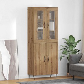 vidaXL Highboard Artisan Oak 69,5 x 34 x 90 εκ. Επεξεργασμένο ξύλο