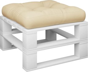 vidaXL Μαξιλάρι Παλέτας Μπεζ 58 x 58 x 10 εκ. Υφασμάτινο