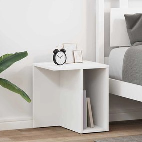 vidaXL End Table 2 pcs Λευκό 37 x 32 x 40 εκ Επεξεργασμένο ξύλο