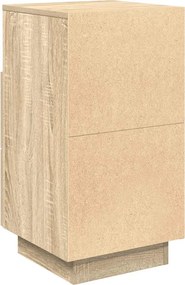 vidaXL Κομοδίνο με 2 συρτάρια Sonoma Δρυς 36x36x68 εκ.