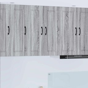 vidaXL Ντουλάπα Κουζίνας με ράφι Γκρίζο Σονομα 30 x 31 x 80 εκ.