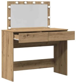 vidaXL Κομοδίνο artisan δρυς 100 x 40 x 120 εκ. Επεξεργασμένο ξύλο