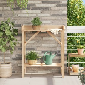 vidaXL Δοχείο Τραπέζι Κήπου 75 x 40 x 90 εκ από Στερεό Ξύλο Πεύκου