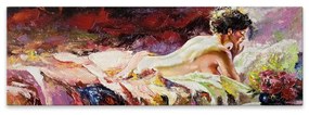 Πίνακας σε καμβά "Naked Girl" Megapap ψηφιακής εκτύπωσης 120x40x3εκ.