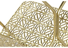 Ράφι για περιοδικά DKD Home Decor Χρυσό Μέταλλο Καθρέφτης 45 x 45 x 55 cm