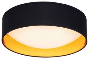 Φωτιστικό Οροφής - Πλαφονιέρα Alice 4216900 Black-Gold Viokef Metal, Fabric
