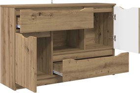 vidaXL Πλαϊνό γραφείο Artisan Oak 100 x 30 x 65,6 Επεξεργασμένο Ξύλο