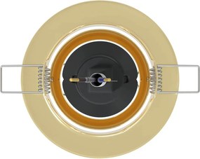 vidaXL Σποτ 12 pcs Χρυσό 9 x 9 x 2.5 εκ. Μέταλλο