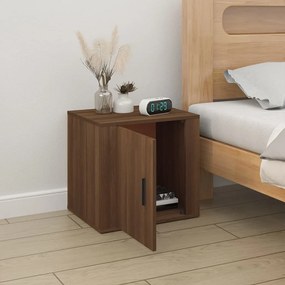 vidaXL Κομοδίνο Καφέ Δρυς 50 x 39 x 47 εκ.