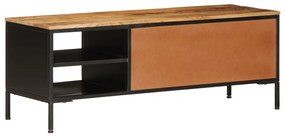 vidaXL Έπιπλο Τηλεόρασης 110x35x40 εκ. Ακατέργαστο Μασίφ Ξύλο Μάνγκο