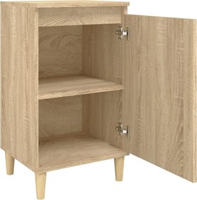 vidaXL Κομοδίνα 2 τεμ. Sonoma Δρυς 40x35x70 εκ. από Επεξεργασμένο Ξύλο