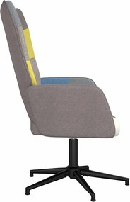 vidaXL Πολυθρόνα Relax Σχέδιο Patchwork Υφασμάτινη