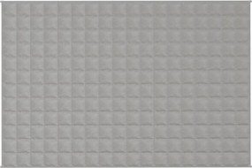 vidaXL Κουβέρτα Βαρύτητας Γκρι 122 x 183 εκ. 9 κ. Υφασμάτινη