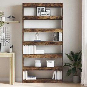 vidaXL Βιβλιοθήκη Καφέ 100 x 30 x 198 εκ. Επεξεργασμένο ξύλο