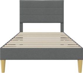 vidaXL Σκελετός Κρεβατιού Σκούρο Γκρι 80 x 200 cm Ύφασμα