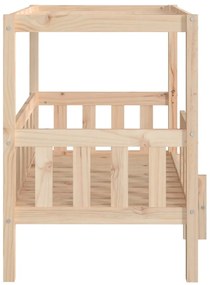 vidaXL Κρεβάτι Σκύλου 95,5 x 73,5 x 90 εκ. από Μασίφ Ξύλο Πεύκου