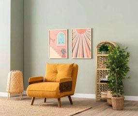 Πολυθρόνα-Κρεβάτι Μουσταρδί COSMO SINGLE 77x70x82