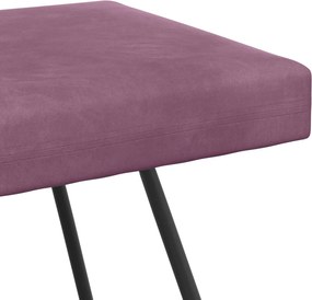 vidaXL παγκάκι Μονόχρωμο Μοβ 110 x 40 x 45 cm Βελούδο