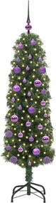 vidaXL Τεχνητό Χριστουγεννιάτικο Δέντρο με 150 LED Πράσινο 150 cm